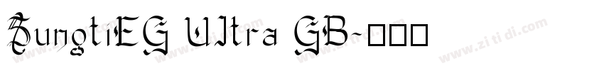 SungtiEG UItra GB字体转换